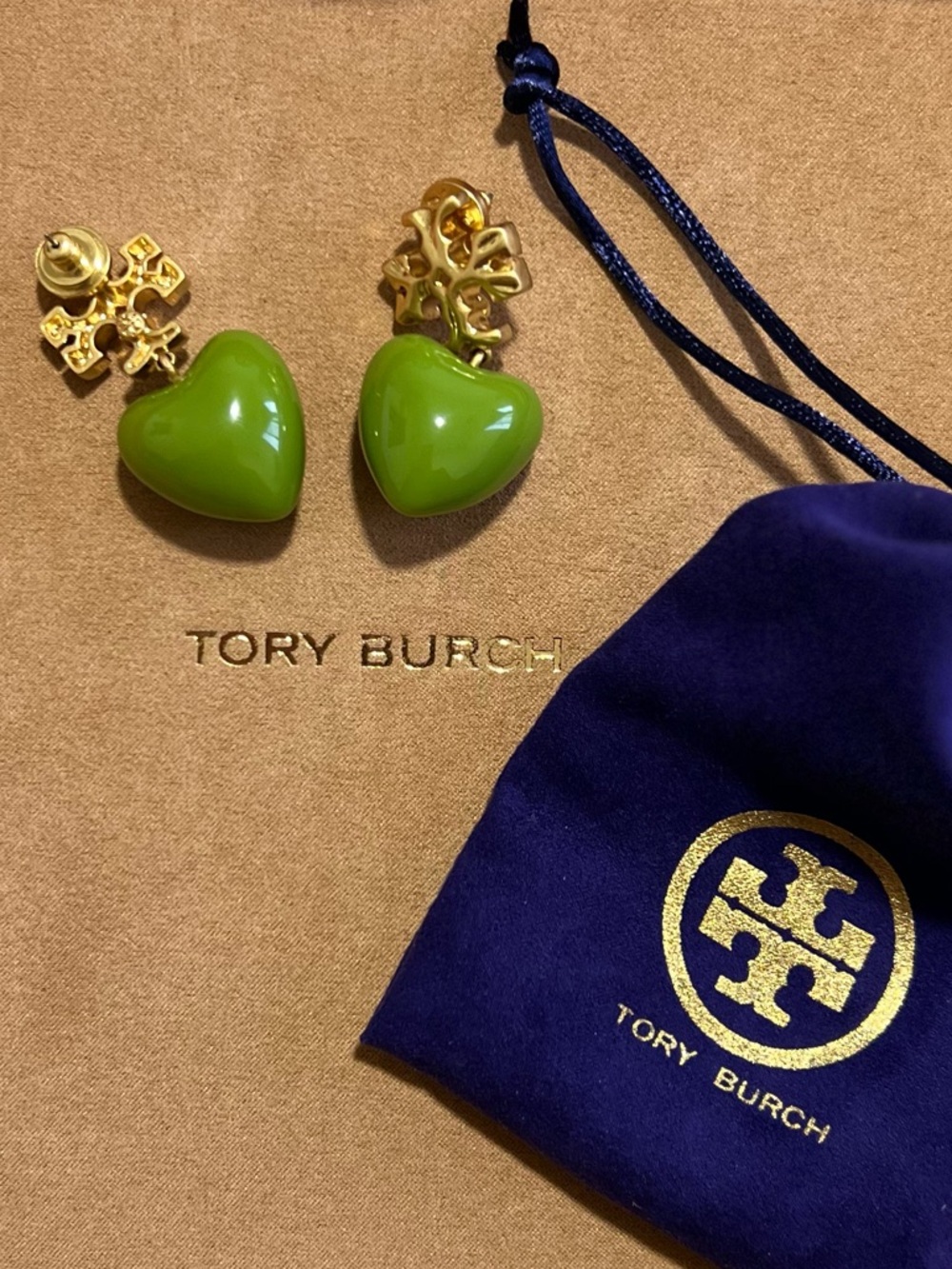 •NEW•TORY BURCH Heart Statement Earrings